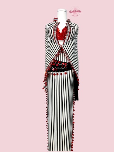 بدلة رقص الملكة فيفي عبده (بلدي) (3 قطع)