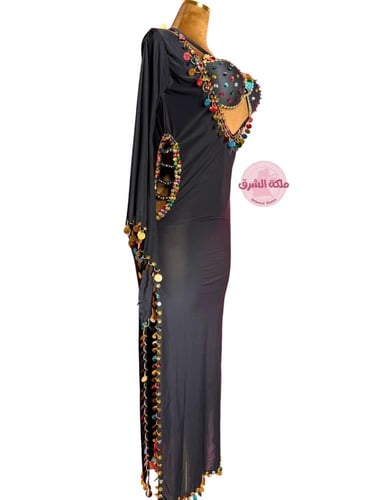 بدلة رقص الملكة سنيوريتا (أسود) (قطعتين)