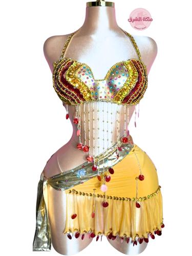 بدلة رقص ملكة الشقاوة (ذهبي)