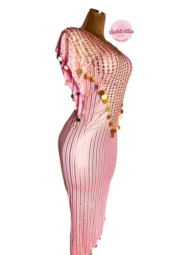 بدلة رقص شرقي نانسي مميز (بمبي مع ذهبي)