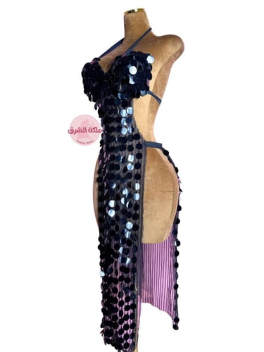 بدلة رقص الملكة سكرة الحي (أسود)