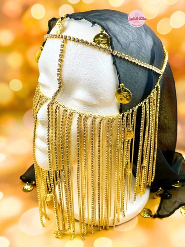 برقع ملكة الالماس ذهبي