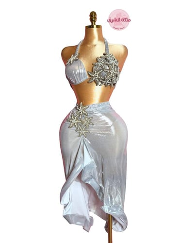 بدلة رقص الملكة ميرميلا (فضي لؤلؤي)