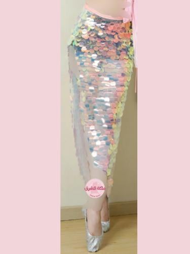 حزام رقص حورية البحر بمبي لامع (حياكة يدوية فاخرة)