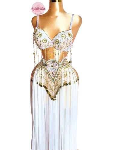 بدلة رقص الملكة كاراميلا (أبيض)