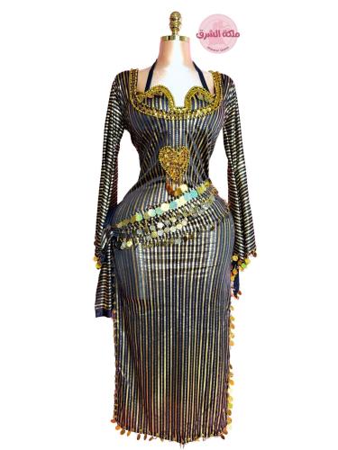 بدلة رقص ملكة الأناقة (أسود) (٣ قطع)