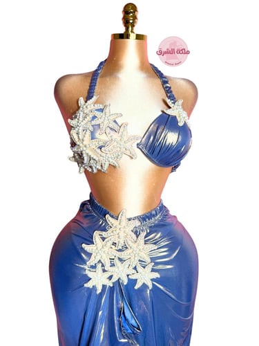 بدلة رقص الملكة ميرميلا (أزرق مرجاني)