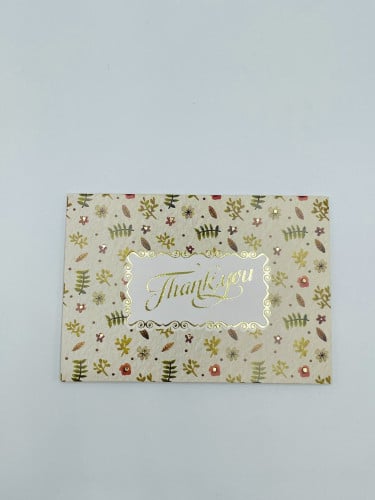 بطاقة شكر - Thank You card