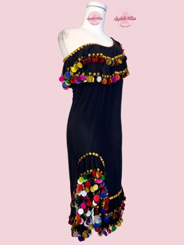 بدلة رقص ملكة الاسكندرية (اسود مع الوان)