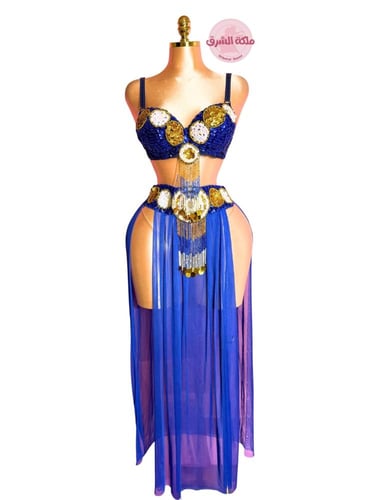 بدلة رقص الملكة فُلّة (أزرق)