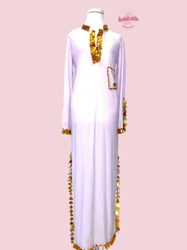 بدلة رقص الملكة دينا الشربيني (ابيض)