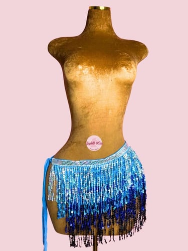 حزام رقص شاكيرة الخطيرة (أزرق متدرج)