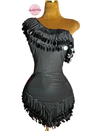 بدلة رقص ملكة الاسكندرية (أسود) (تطريز مميز)