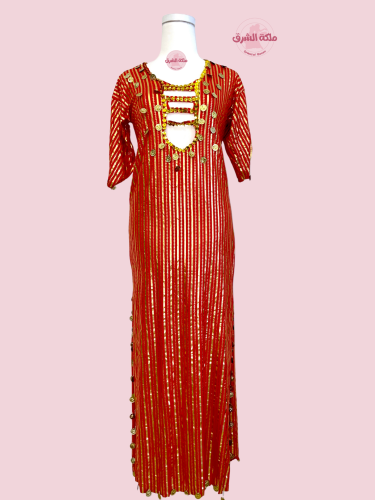 بدلة رقص شرقي نانسي مميز (احمر)