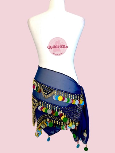 حزام رقص الملكة شهرزاد (مميز جداً) (حياكة يدوية أص...