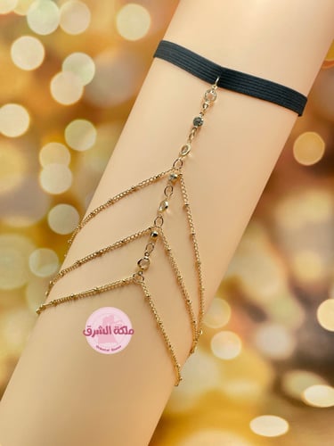 ربطة فخذ أنيقة (لون ذهبي)