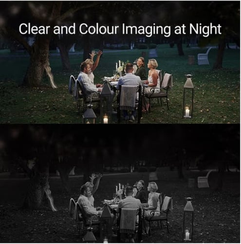 LC3 كاميرا ايزفيز ذكية للأمان على الحائط مع إضاءة