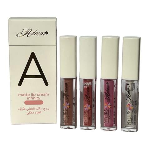 مجموعة روج سائل تركي 4*1 جلوس + ليب أند شك + روج س...