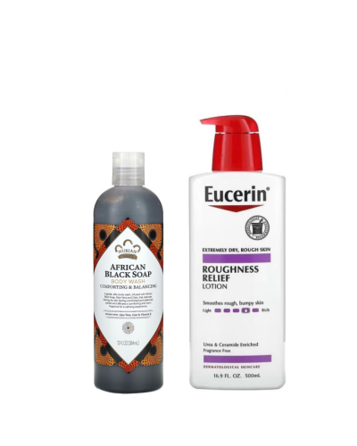 مجموعة تفتيح وتنعيم الجسم – لوشن Eucerin + غسول Af...