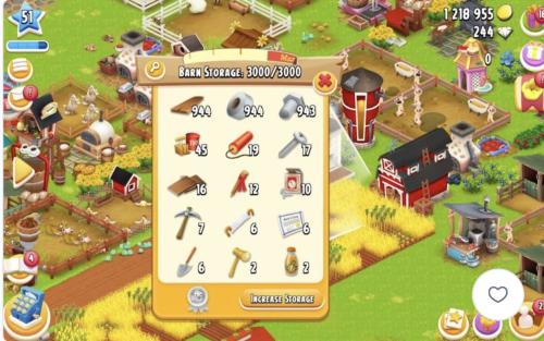 Farm tools barn level 50 its barn (3000)