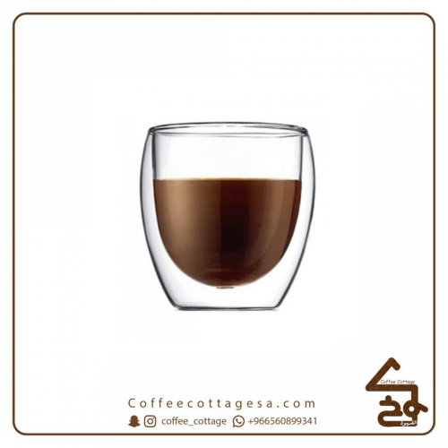 كوب زجاجي دبل 150 مل