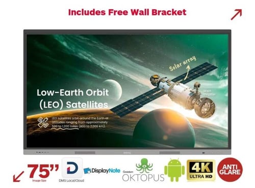 BenQ 75 Inch 4K UHD Interactive Display with Smart...