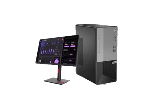 جهاز سطح المكتب Lenovo V50t Gen 2 برج مع شاشة Dell...