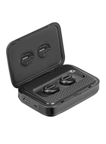 سماعات أذن لاسلكية مع بنك طاقة، أصغر سماعة بلوتوث...