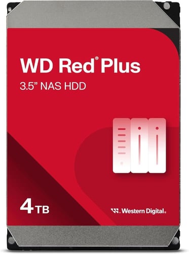 قرص صلب WD Red Plus 4TB NAS، SATA 6Gb/s، سرعة 5400...