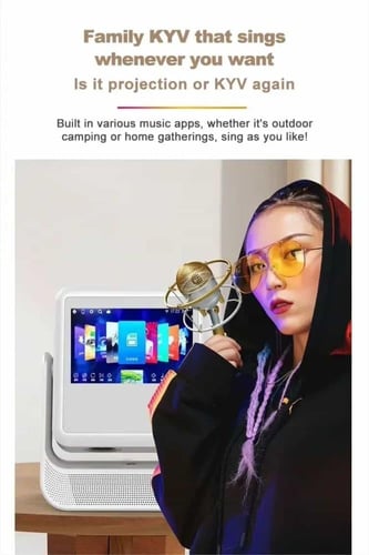 بروجيكتور FTTEGO FTTE-C3 الذكي بشاشة لمس بدقة 4K و...