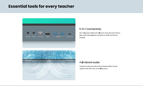 شاشة بنكيو BenQ RE7504 التفاعلية الذكية مقاس 75 بو...