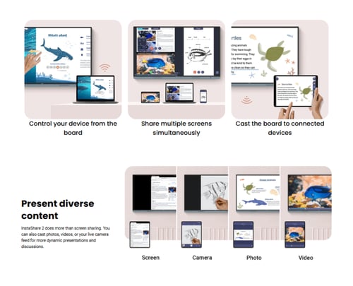 شاشة بينكيو EDLA Board Master RM8604 | شاشة تفاعلي...