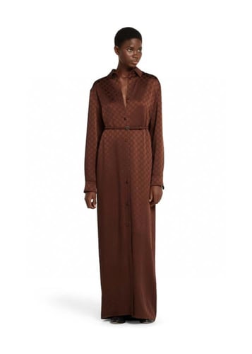 فستان قوتشي بني