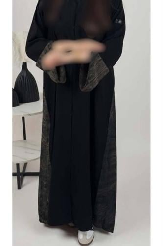 Elena عبايه قطريه بتصميم أنيق قماش كريب فخم وناعم