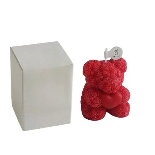 شمعة معطرة على شكل دب