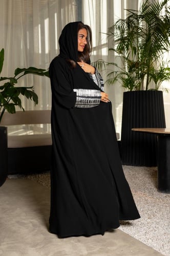 مسك عباية عملية يومية بقصة مميزة بتدخيل تفته مقصب...