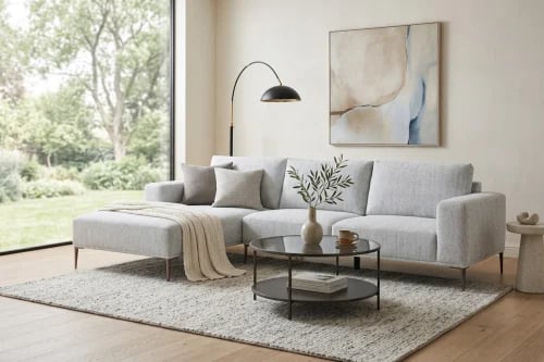 CITY SOFA 3 SEAT + CHAISE LOUNGE RIGHT