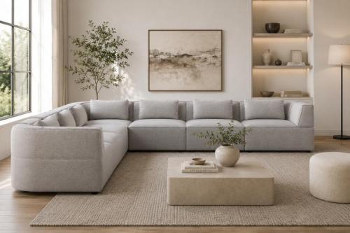 PHONE MODULAR SOFA WITH LEFT AND RIGHT ARM