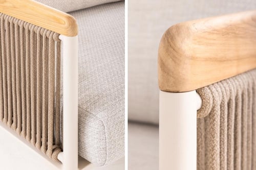 طقم أريكة خارجية من 4 قطع من بينو