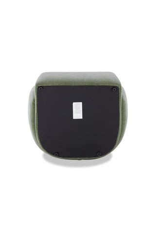 Custy Curved Armchair, Light Green