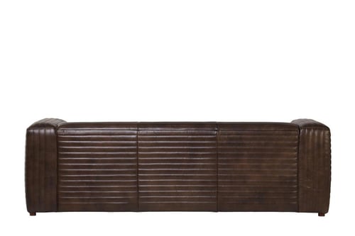 كنبة مودرن جلد أسود 3-5 مقاعد