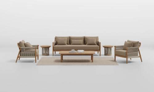 LOTUS SET OF 6 BROWN