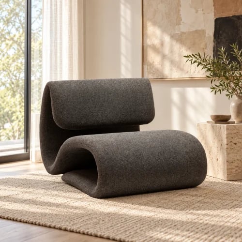 Dubna Lounge Chair, Grey