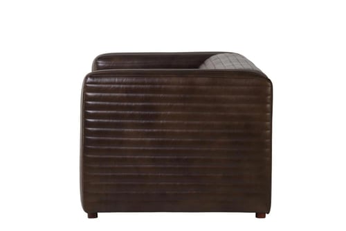 كنبة مودرن جلد أسود 3-5 مقاعد