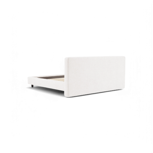 سرير منخفض ابيض