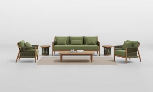 LOTUS SET OF 6 OLIVE GREEN