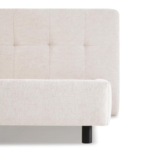 سرير منخفض ابيض