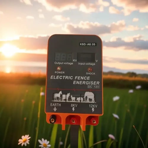 جهاز سياج كهربائي للمواشي 2.5 جول بمدى يصل 10 كم م...