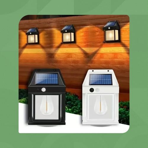 مصباح حائط شمسي بمستشعر حركة – 3 أوضاع إضاءة | متج...