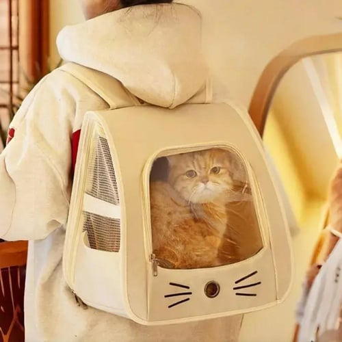 حقيبة ظهر متعددة الوظائف للحيوانات الأليفة قابلة ل...